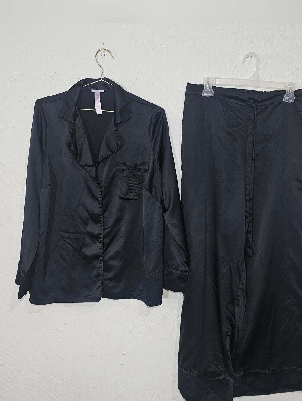 Savage X Fenty Black Satin Sleep Set Womens Sz 1X Sleepwear
